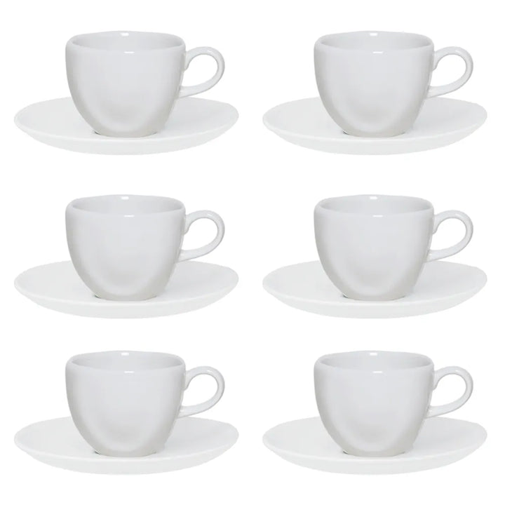 Conjunto de Xícaras Café Branca 6 Peças - WhiteCup